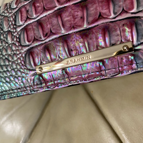 Brahmin Violet Quartz Ady Wallet Melbourne Leather READ - Picture 7 of 14